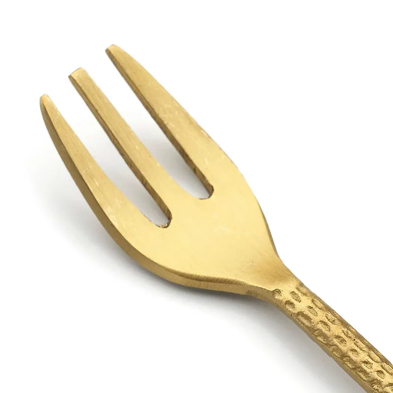 Gabel Octopus Fork, Messing in Gold von Bazar Bizar, Größe S, Ansicht 2
