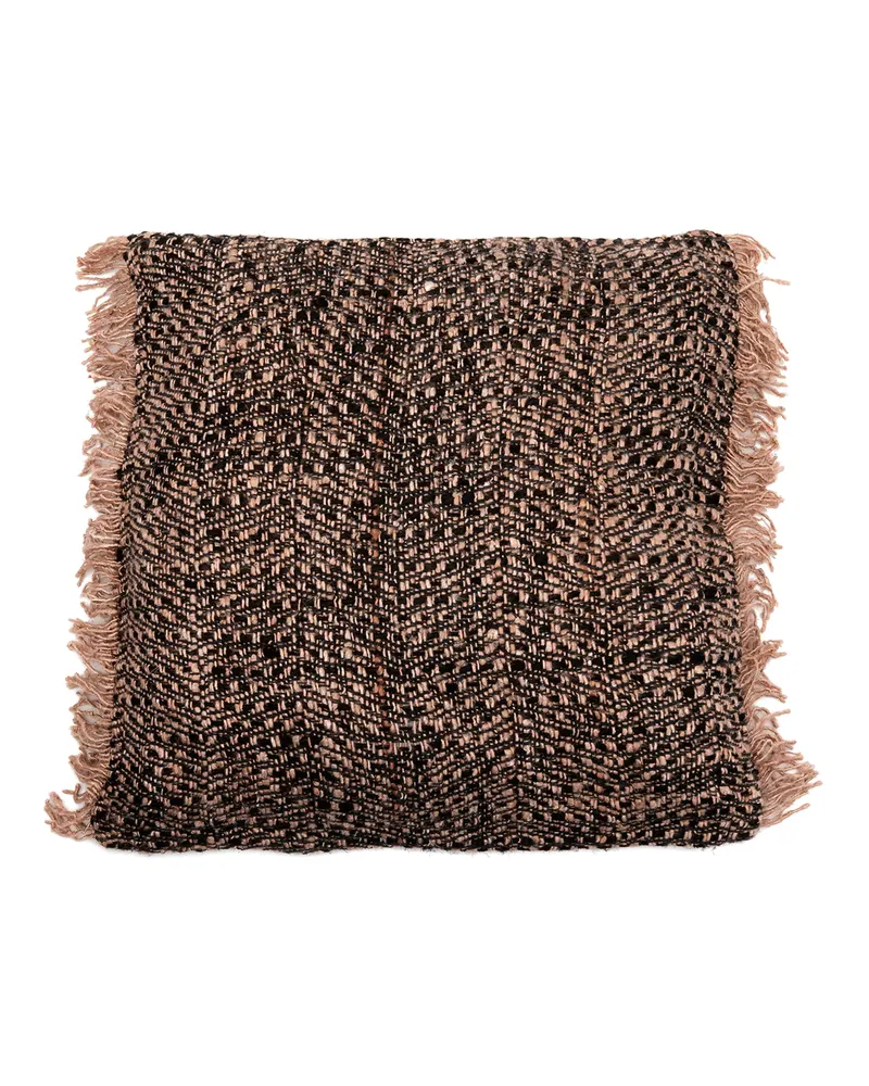 The Oh My Gee Cushion Cover Kissenbezug aus Baumwolle von Bazar Bizar, Größe 60 × 60 cm, Schwarz / Kupfer, Ansicht 1