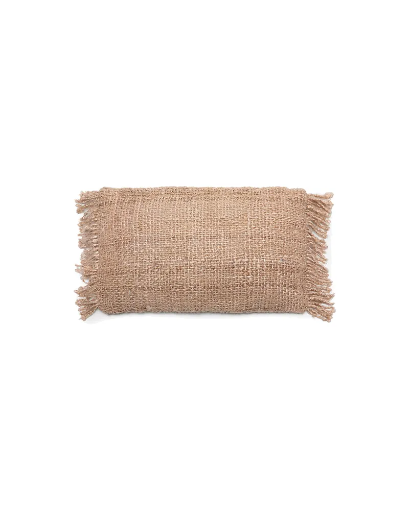 The Oh My Gee Cushion Cover Kissenbezug aus Baumwolle von Bazar Bizar, Größe 30 × 50 cm, Beige, Ansicht 1