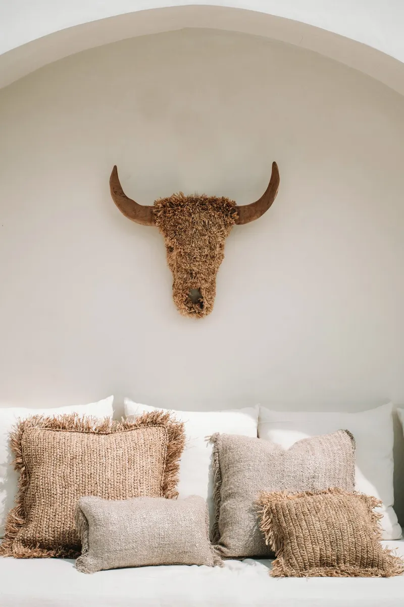The Oh My Gee Cushion Cover Kissenbezug aus Baumwolle von Bazar Bizar, Größe 30 × 50 cm, Beige, Ansicht 4