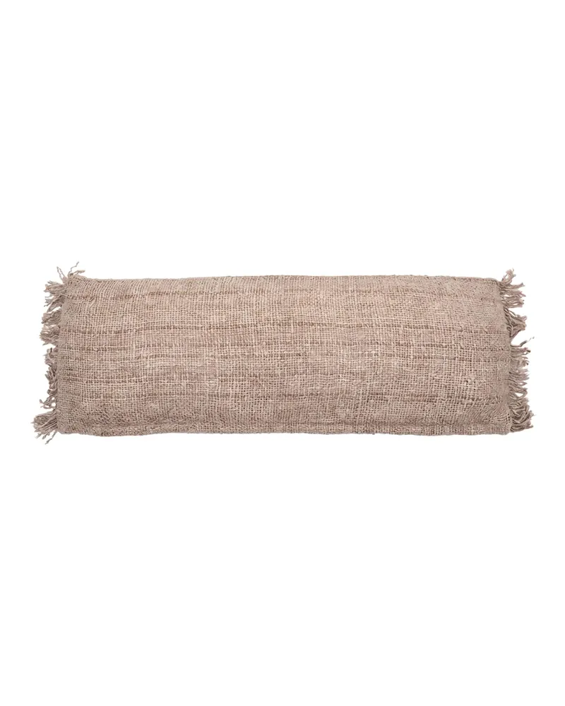 The Oh My Gee Cushion Cover Kissenbezug aus Baumwolle von Bazar Bizar, Größe 35 × 100 cm, Beige, Ansicht 1
