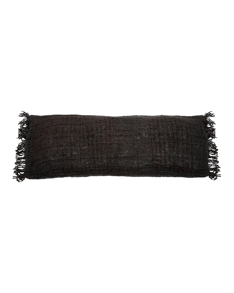 The Oh My Gee Cushion Cover Kissenbezug aus Baumwolle von Bazar Bizar, Größe 35 × 100 cm, Marineschwarz, Ansicht 1