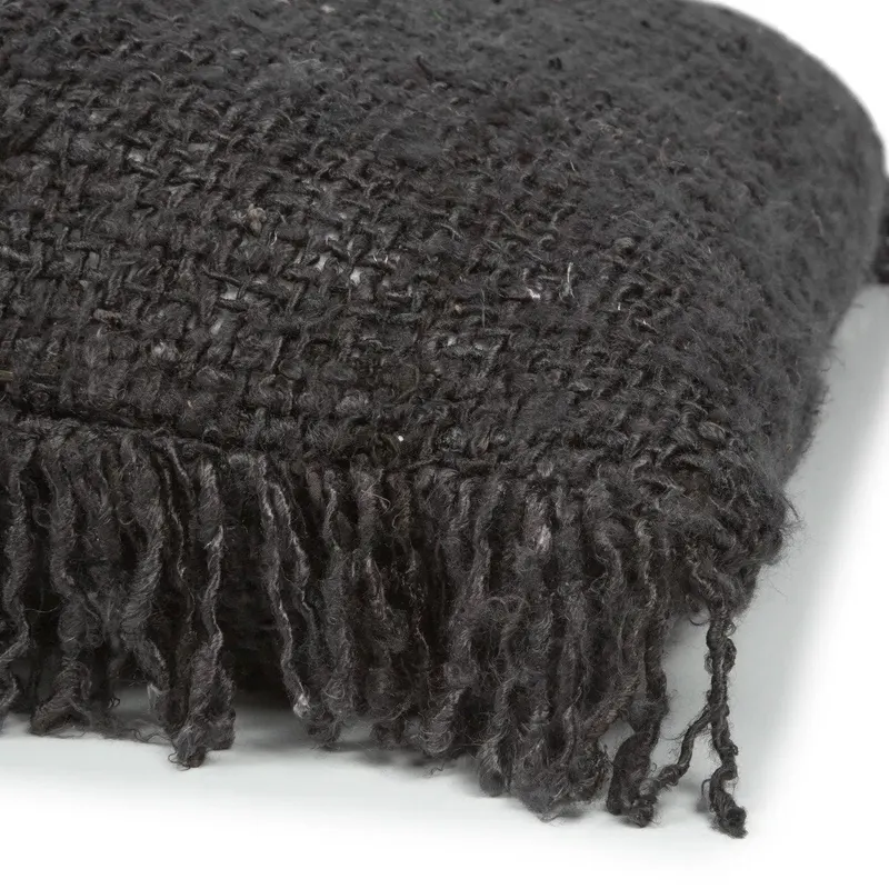 The Oh My Gee Cushion Cover Kissenbezug aus Baumwolle von Bazar Bizar, Größe 40 × 40 cm, Marineschwarz, Ansicht 3