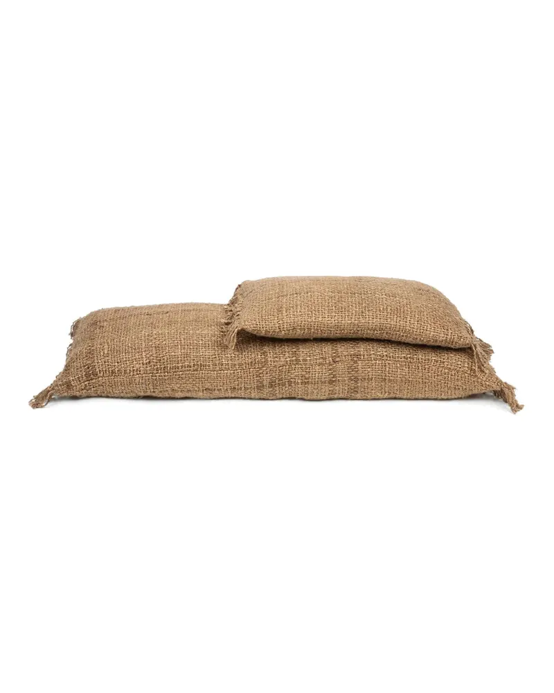 The Oh My Gee Cushion Cover Kissenbezug aus Baumwolle von Bazar Bizar, Größe 35 × 100 cm, Braun, Ansicht 6