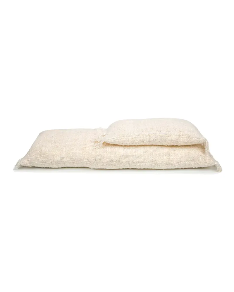 The Oh My Gee Cushion Cover Kissenbezug aus Baumwolle von Bazar Bizar, Größe 35 × 100 cm, Creme, Ansicht 6