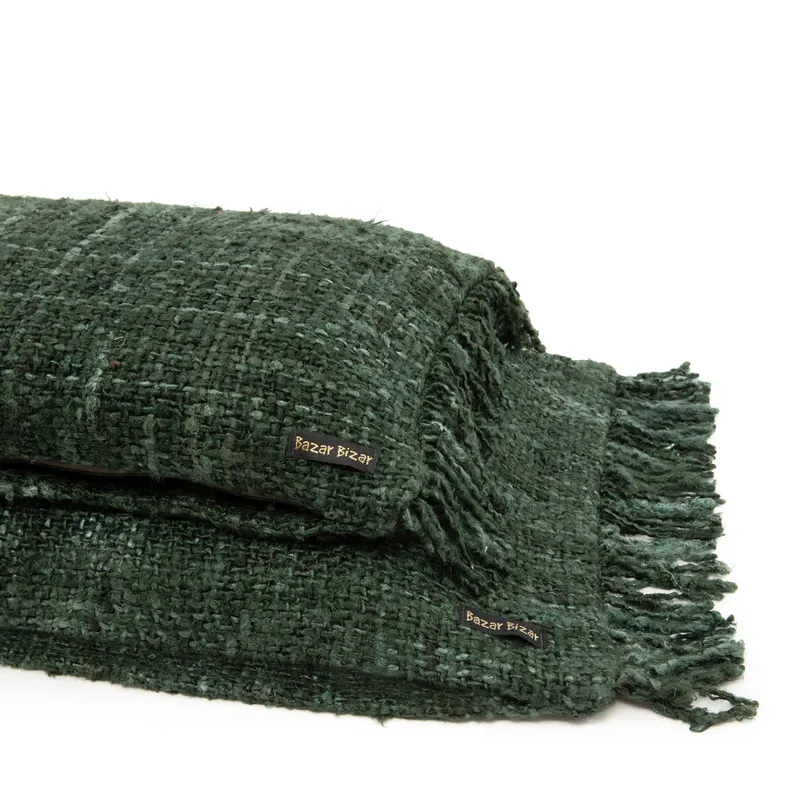 The Oh My Gee Cushion Cover Kissenbezug aus Baumwolle von Bazar Bizar, Größe 35 × 100 cm, Grün, Ansicht 7