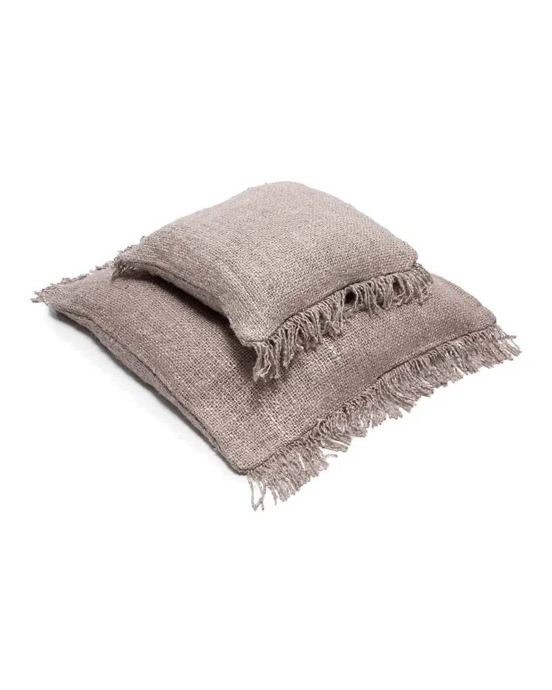 The Oh My Gee Cushion Cover Kissenbezug aus Baumwolle von Bazar Bizar, Größe 60 × 60 cm, Perlgrau, Ansicht 4