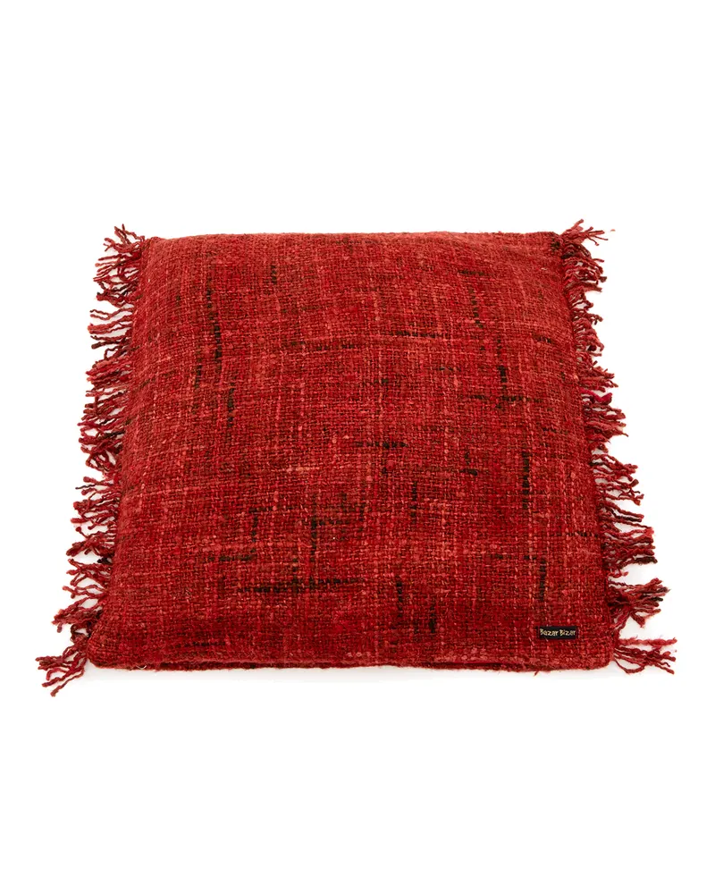 The Oh My Gee Cushion Cover Kissenbezug aus Baumwolle von Bazar Bizar, Größe 60 × 60 cm, Rot, Ansicht 1