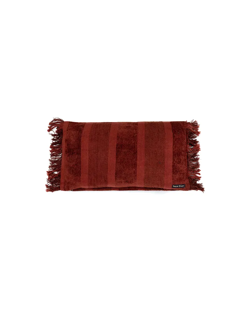 The Oh My Gee Cushion Cover Kissenbezug aus Samt von Bazar Bizar, Größe 30 × 50 cm, Burgunderrot, Ansicht 1