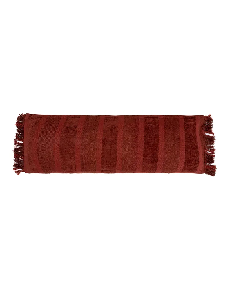The Oh My Gee Cushion Cover Kissenbezug aus Samt von Bazar Bizar, Größe 35 × 100 cm, Bordeaux-Samt, Ansicht 1
