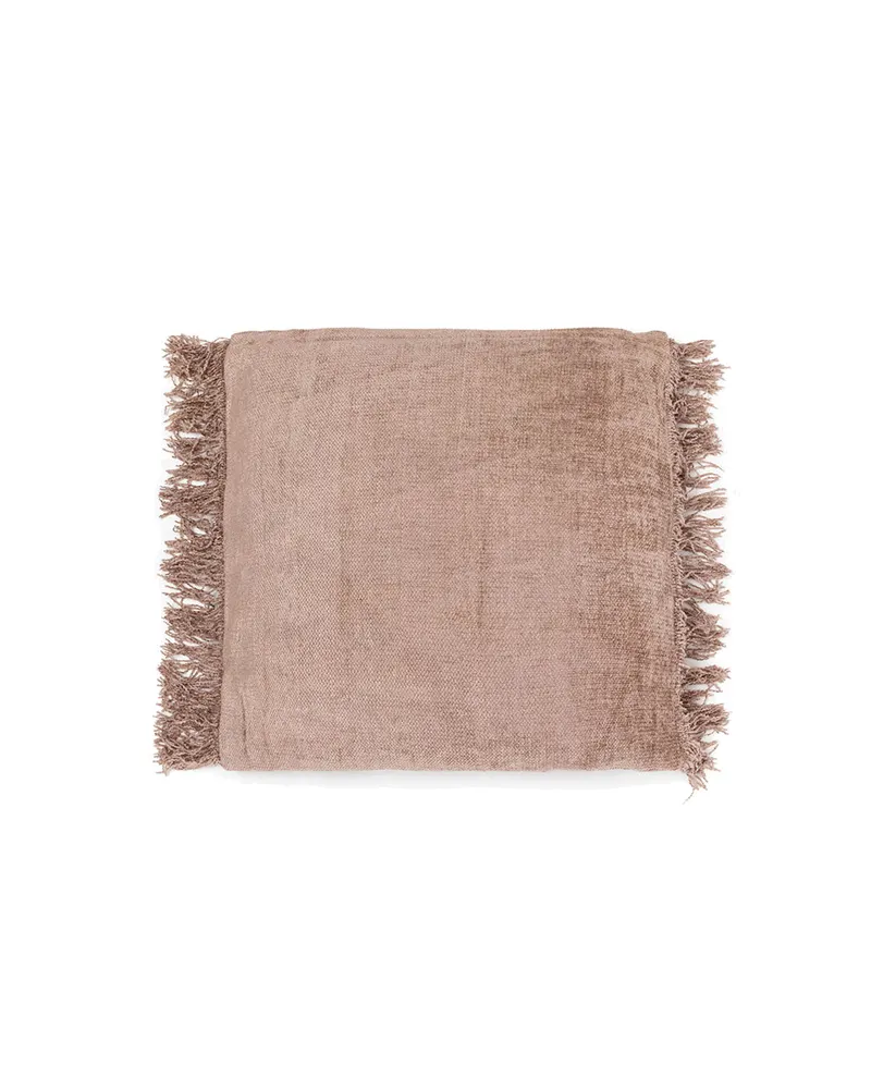 The Oh My Gee Cushion Cover Kissenbezug aus Samt von Bazar Bizar, Größe 40 × 40 cm, Betongrau, Ansicht 1