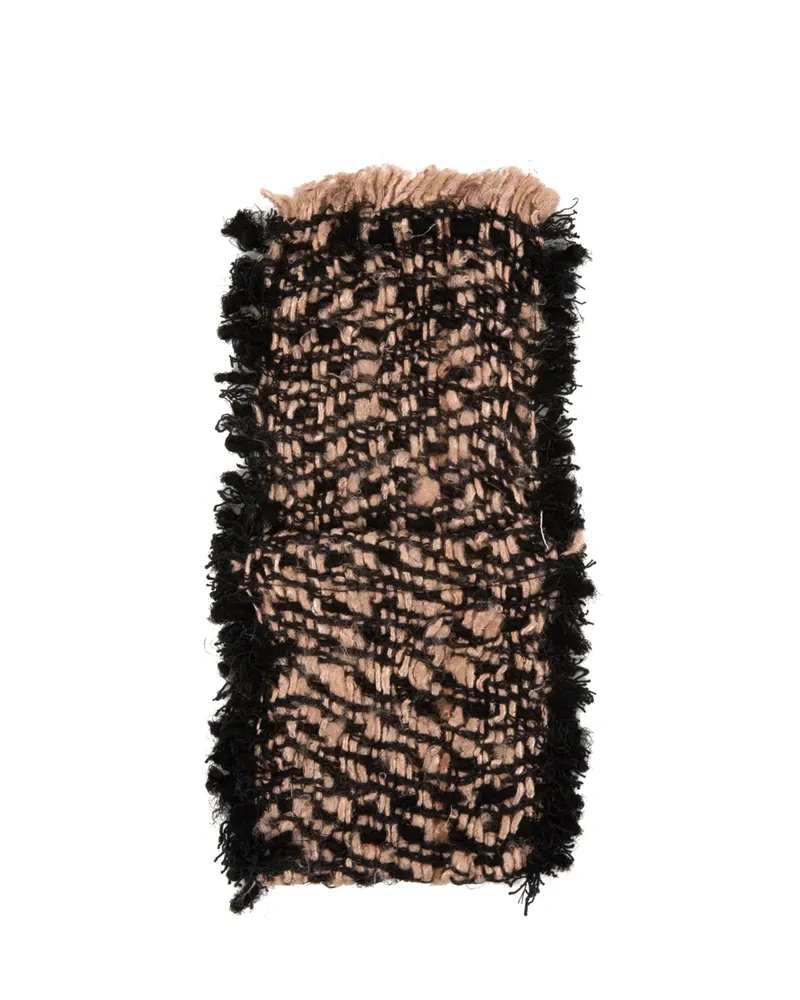 The Oh My Gee Cutlery Holder Besteckhalter aus Baumwolle von Bazar Bizar, Größe 13 × 25 × 1 cm, Schwarz / Kupfer, Ansicht 3