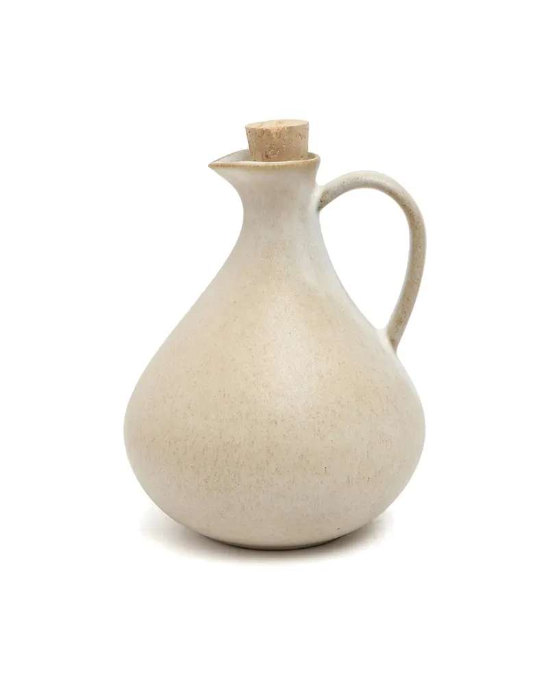 The Olive Oil Bottle N°80 Keramikflasche in Weiß
