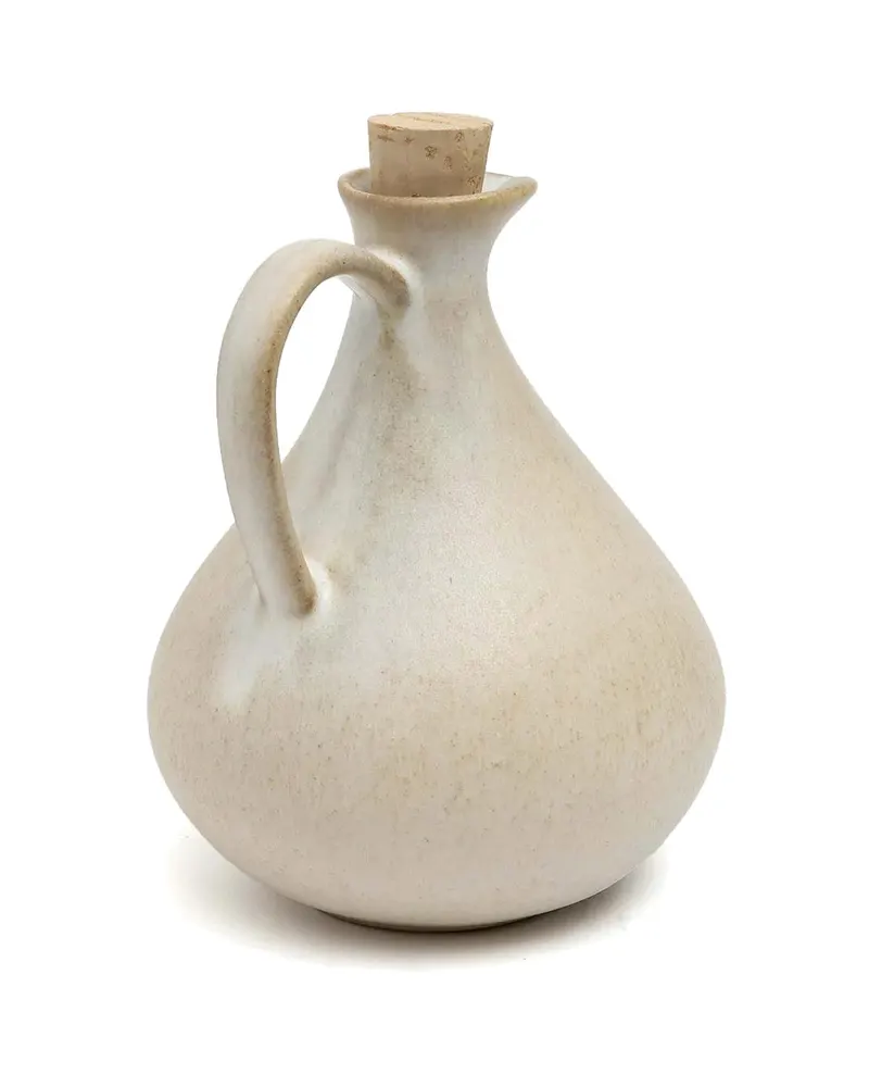 The Olive Oil Bottle N°80 Keramikflasche in Weiß von Bazar Bizar, Größe 13 × 13 × 16 cm, Ansicht 4