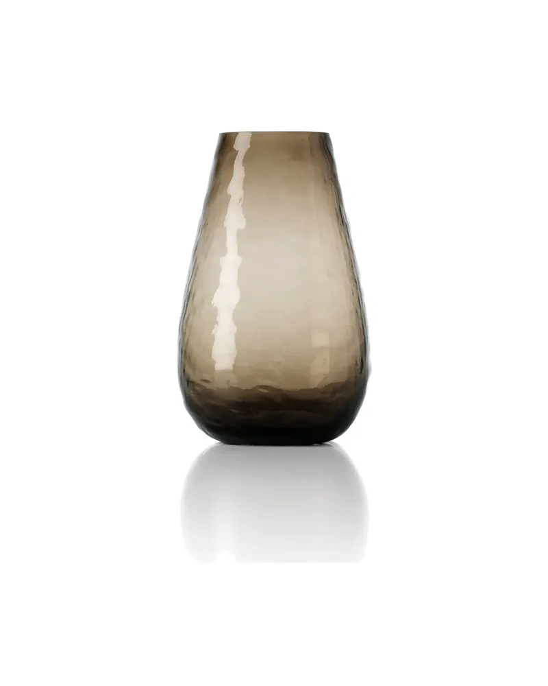 The Organic Shape Vase aus Recyclingglas, Braun