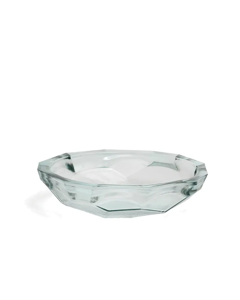The Origami Bowl, Schale aus Recyclingglas von Bazar Bizar, Größe L, Blau, Ansicht 4