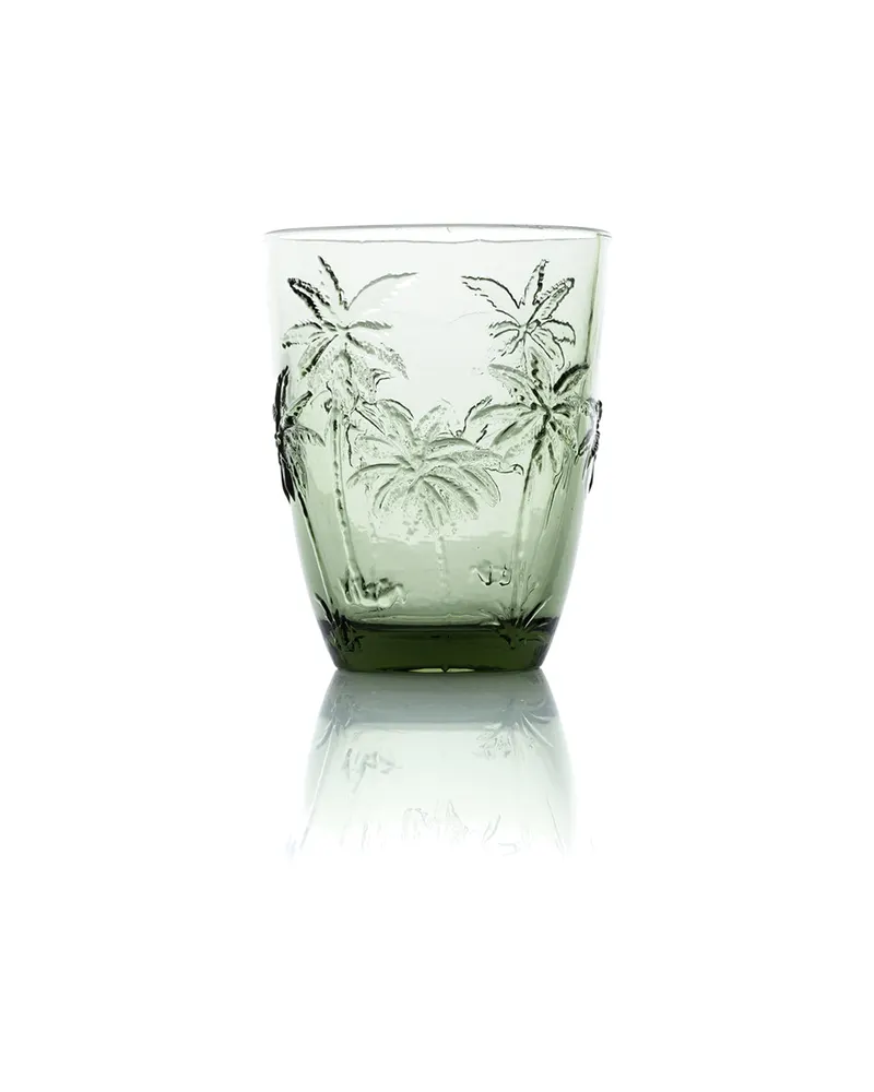 The Palm Breeze Water Glass Trinkglas aus Recyclingglas
