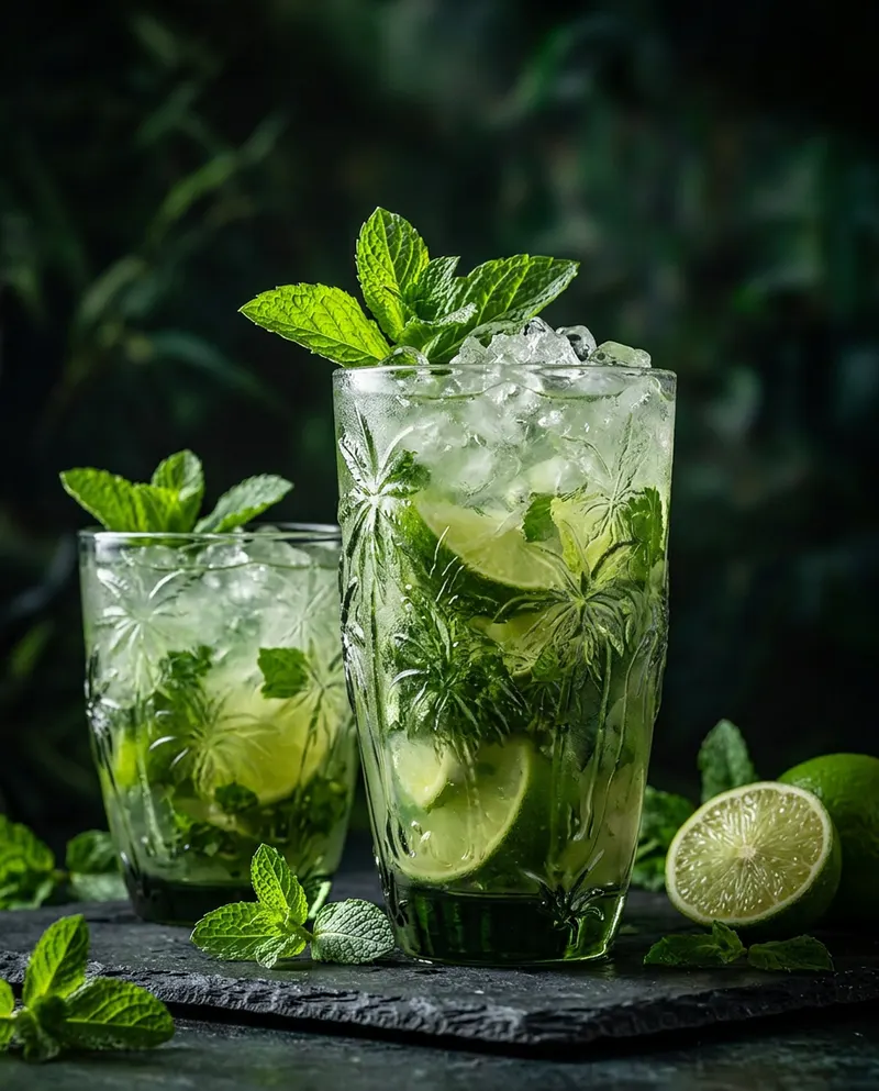 The Palm Breeze Water Glass Trinkglas aus Recyclingglas von Bazar Bizar, Größe 8 × 8 × 10 cm, Grün, Ansicht 3