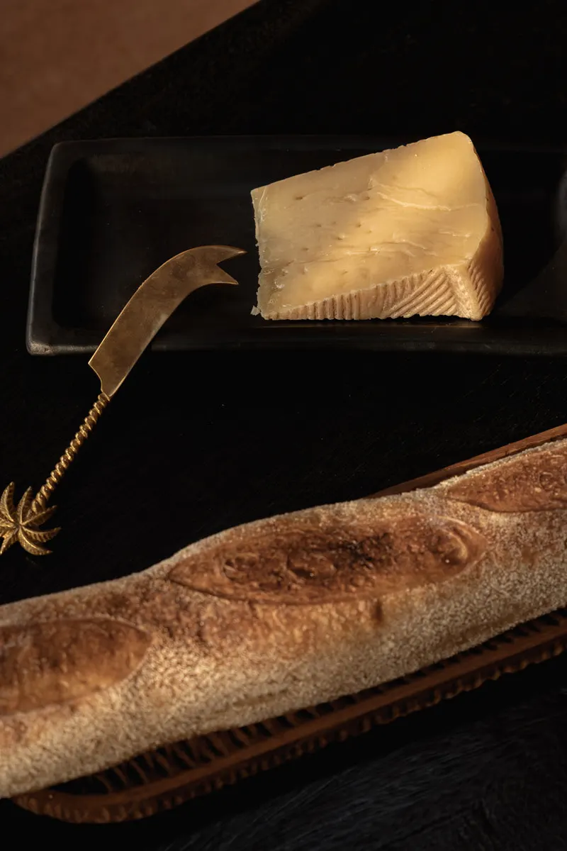 The Palm Tree Cheese Knife Käsemesser aus Messing von Bazar Bizar, Größe 17 × 4 × 1 cm, Gold, Ansicht 3