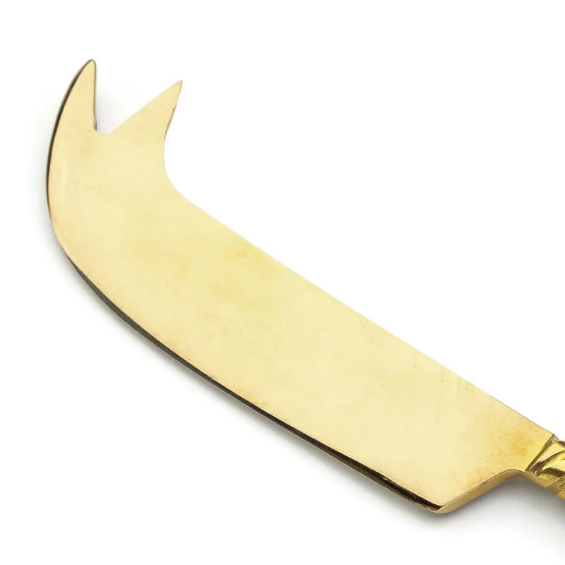 The Palm Tree Cheese Knife Käsemesser aus Messing von Bazar Bizar, Größe 17 × 4 × 1 cm, Gold, Ansicht 5