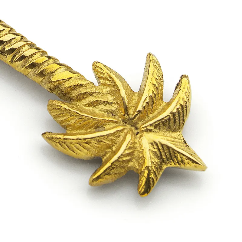 The Palm Tree Cheese Knife Käsemesser aus Messing von Bazar Bizar, Größe 17 × 4 × 1 cm, Gold, Ansicht 6
