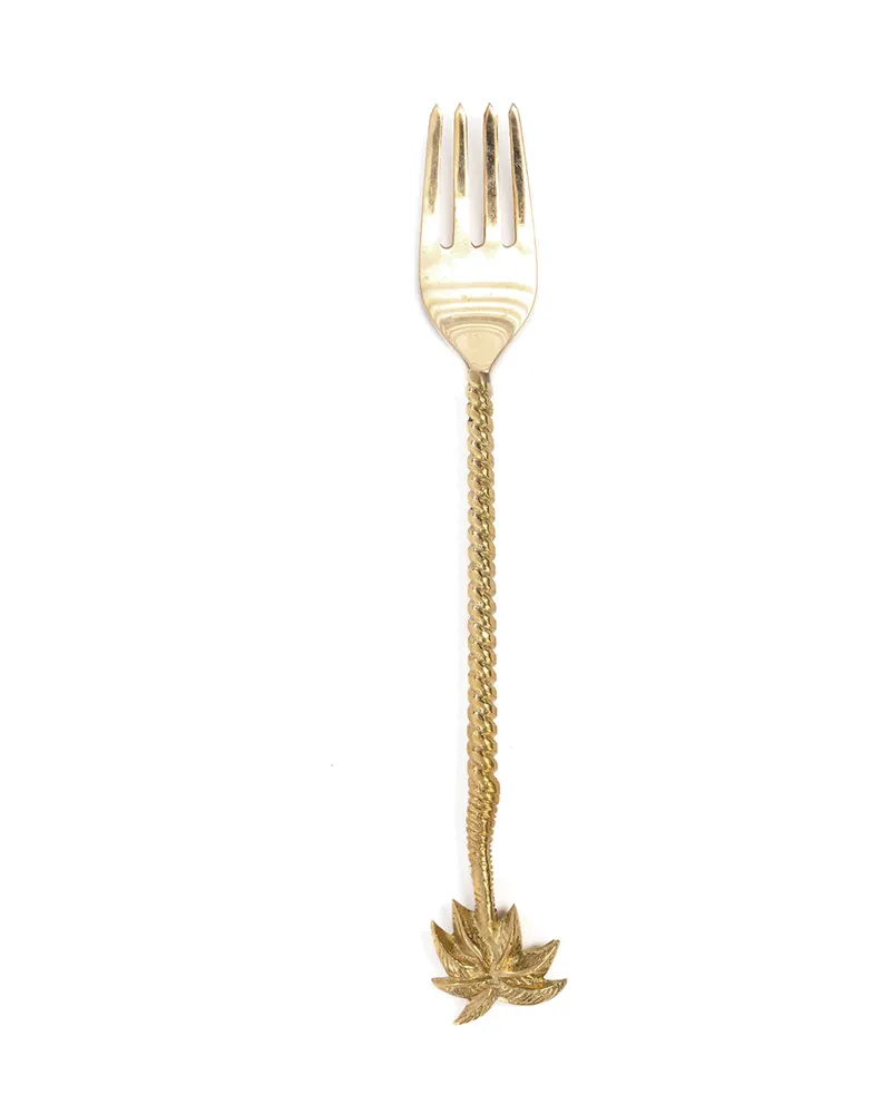 The Palm Tree Fork Besteckgabel aus Messing