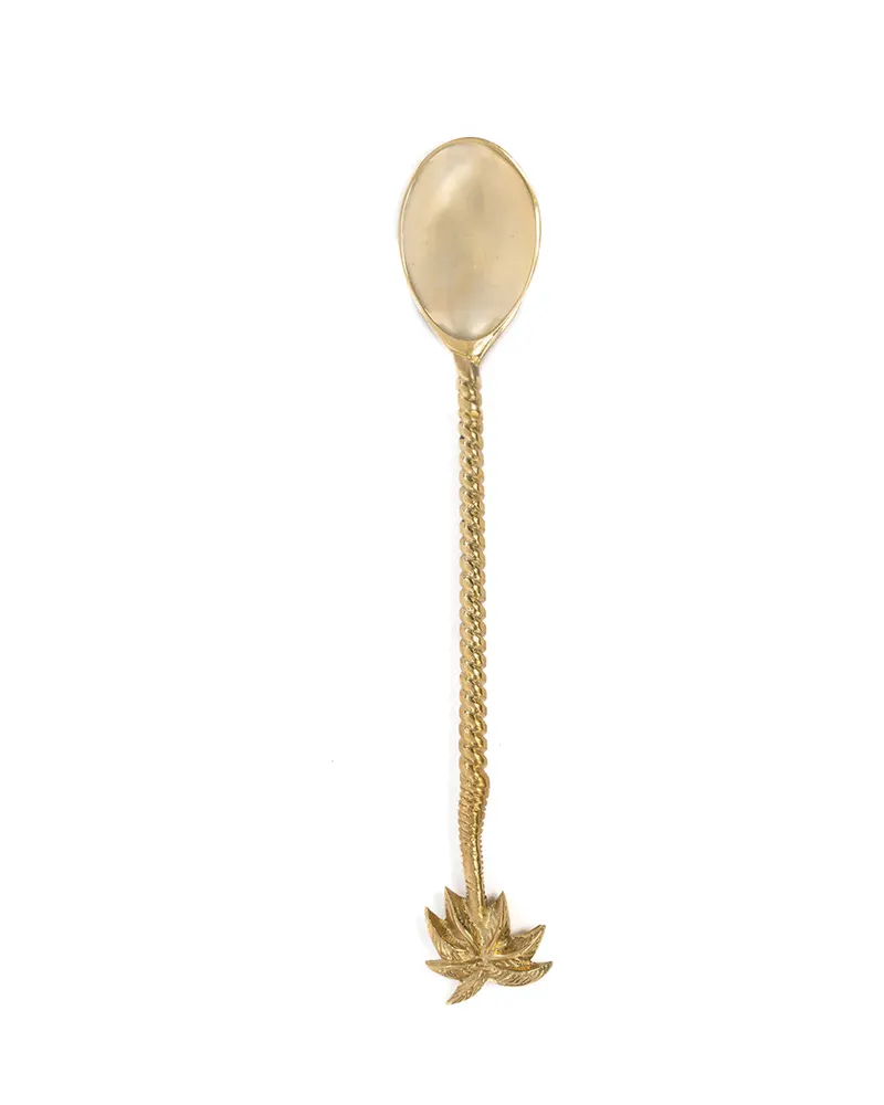 The Palm Tree Spoon Messinglöffel in Gold