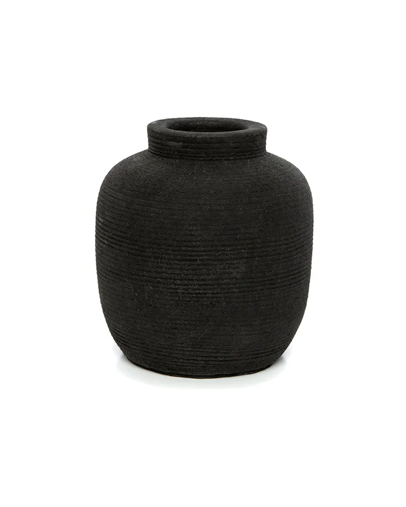 The Peaky Vase Terrakotta-Vase, Schwarz