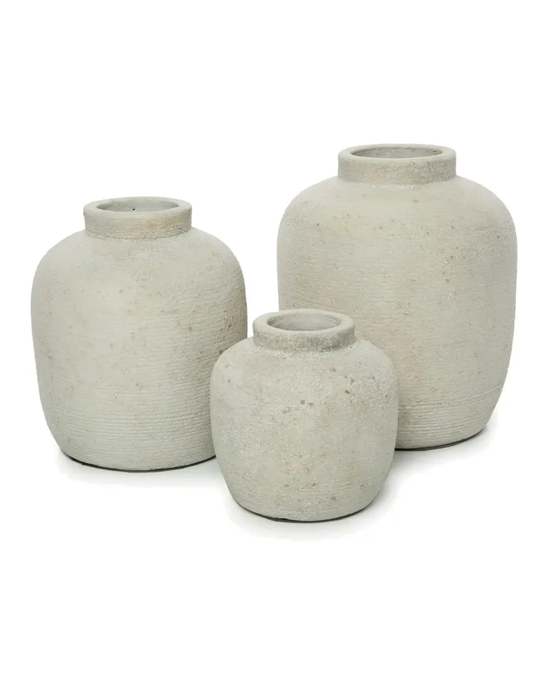 The Peaky Vase Terrakotta-Vase von Bazar Bizar, Größe L, Betongrau, Ansicht 4