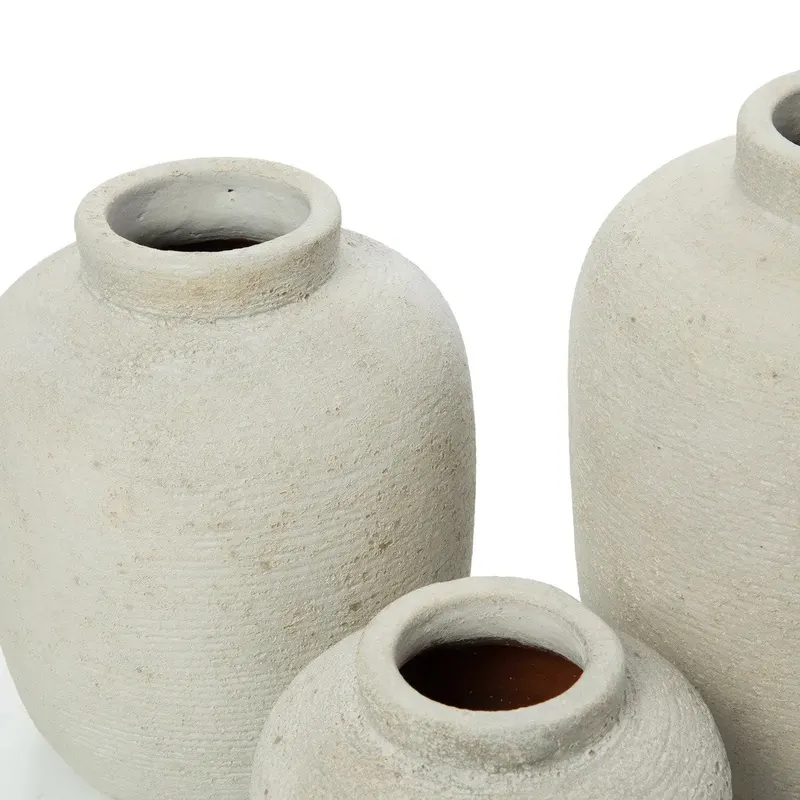 The Peaky Vase Terrakotta-Vase von Bazar Bizar, Größe L, Betongrau, Ansicht 5