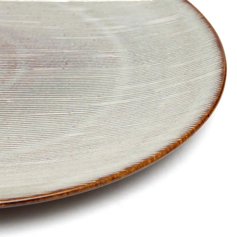 The Peniche Dinner Plate Teller aus Steinzeug von Bazar Bizar, Größe 28 × 28 × 2 cm, Mehrfarbig, Ansicht 2