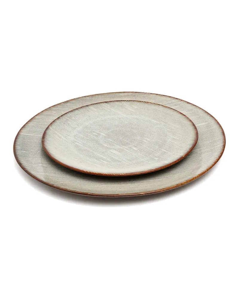 The Peniche Dinner Plate Teller aus Steinzeug von Bazar Bizar, Größe 28 × 28 × 2 cm, Mehrfarbig, Ansicht 3