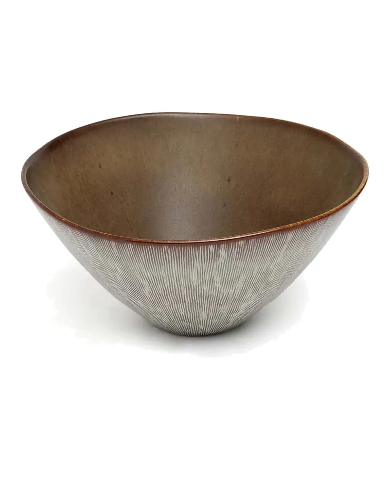 The Peniche Serving Bowl, Servierschüssel aus Keramik von Bazar Bizar, Größe 26 × 26 × 12 cm, Mehrfarbig, Ansicht 4