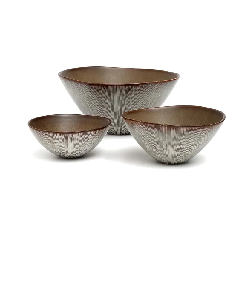 The Peniche Serving Bowl, Servierschüssel aus Keramik von Bazar Bizar, Größe 26 × 26 × 12 cm, Mehrfarbig, Ansicht 6