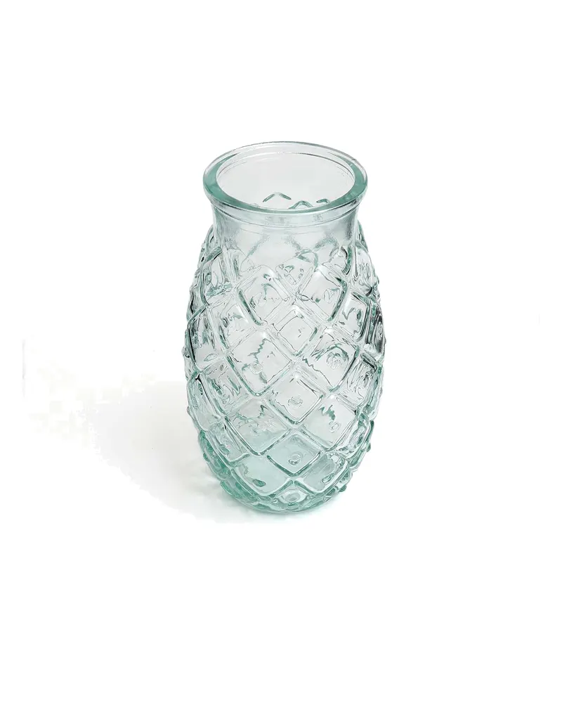 The Pineapple Glass Trinkglas aus Recyclingglas von Bazar Bizar, Größe L, Blau, Ansicht 5