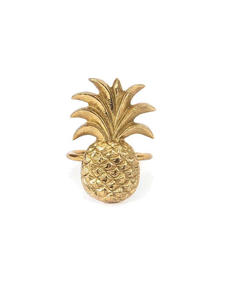 The Pineapple Napkin Ring Serviettenring aus Messing