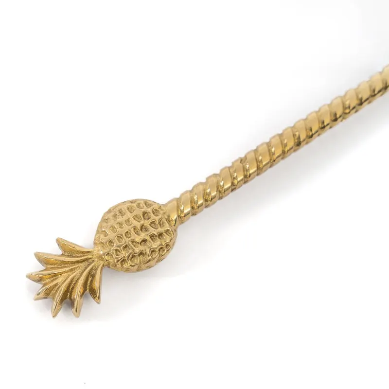 The Pineapple Salad Fork Salatgabel aus Messing von Bazar Bizar, Größe 26 × 6 × 1 cm, Gold, Ansicht 3
