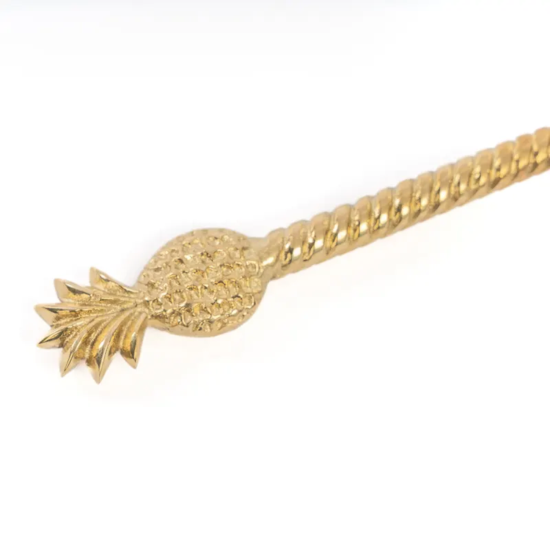 The Pineapple Salad Spoon Salatlöffel aus Messing von Bazar Bizar, Größe 26 × 6 × 1 cm, Gold, Ansicht 3