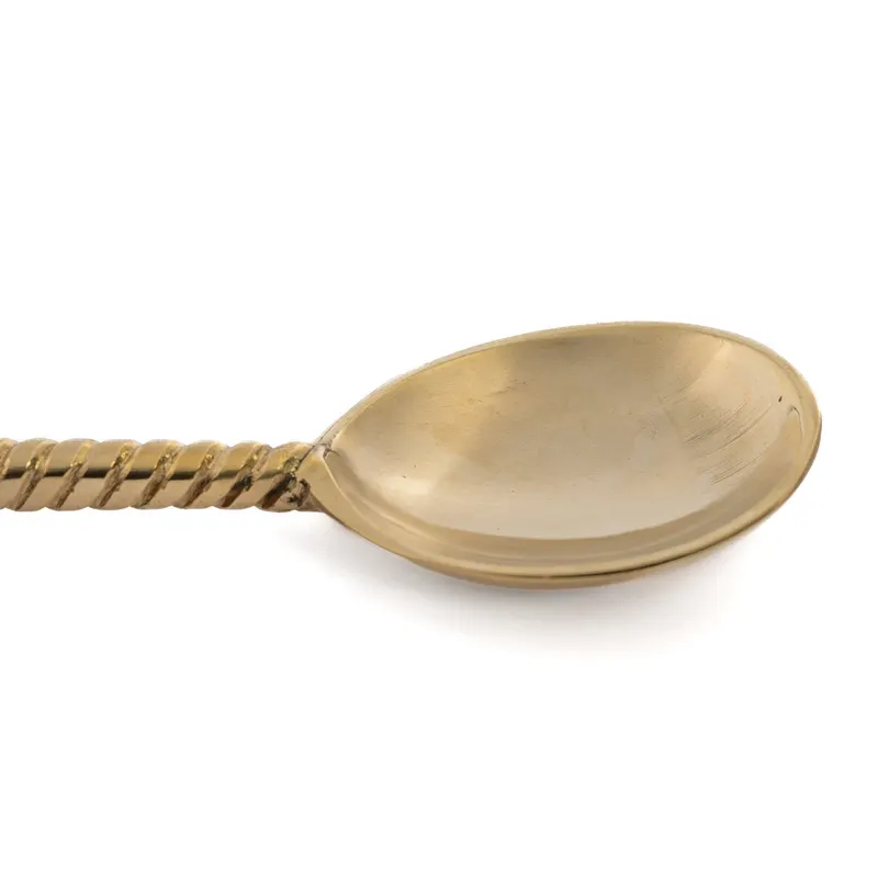 The Pineapple Salad Spoon Salatlöffel aus Messing von Bazar Bizar, Größe 26 × 6 × 1 cm, Gold, Ansicht 5
