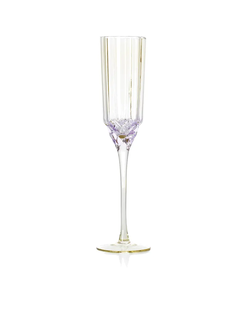 The Pink Blush Champagne Flute Trinkglas aus Recyclingglas, Natur / Rosa