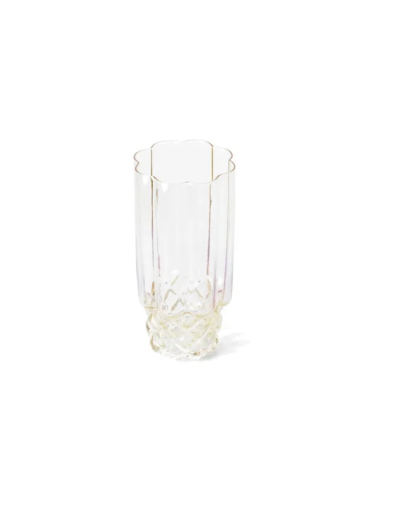 The Pink Blush Highball Trinkglas aus Recyclingglas von Bazar Bizar, Größe 7 × 7 × 16 cm, Natur / Rosa, Ansicht 6
