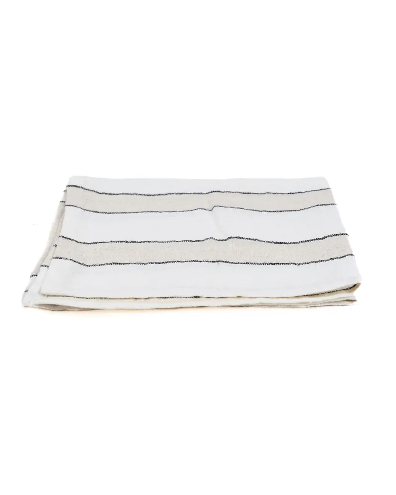 The Provence Napkin Leinenserviette von Bazar Bizar, Größe 45 × 45 cm, Natur / Schwarz / Weiß, Ansicht 7