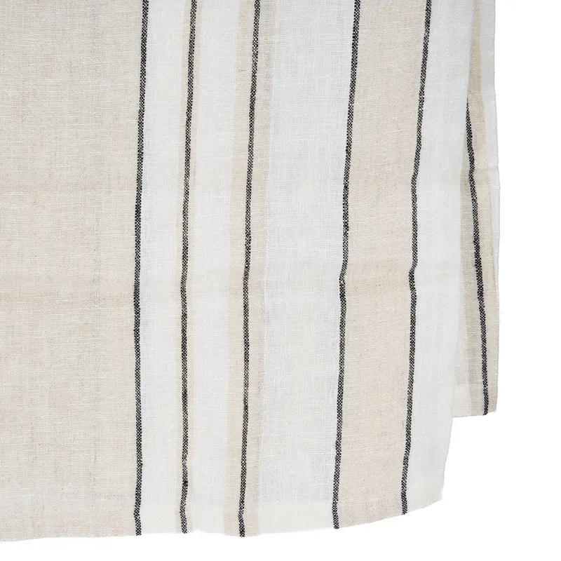 The Provence Tablecloth Leinentischdecke Natur/Schwarz/Weiß von Bazar Bizar, Größe 150 × 250 cm, Natur / Schwarz / Weiß, Ansicht 6