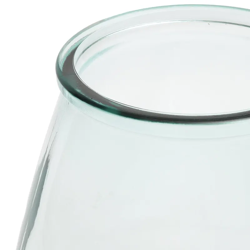 The Qiezi Vase, Vase aus Recyclingglas von Bazar Bizar, Größe L, Blau, Ansicht 4