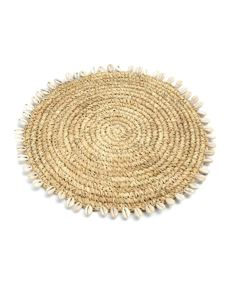 The Raffia Shell Pan Coaster Untersetzer