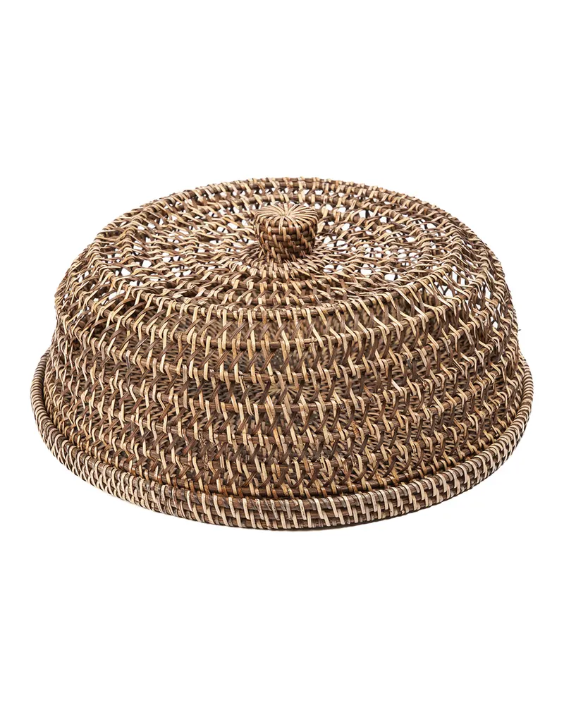 The Rattan Food Cover Tischhaube aus Rattan von Bazar Bizar, Größe L, Natur / Braun, Ansicht 1