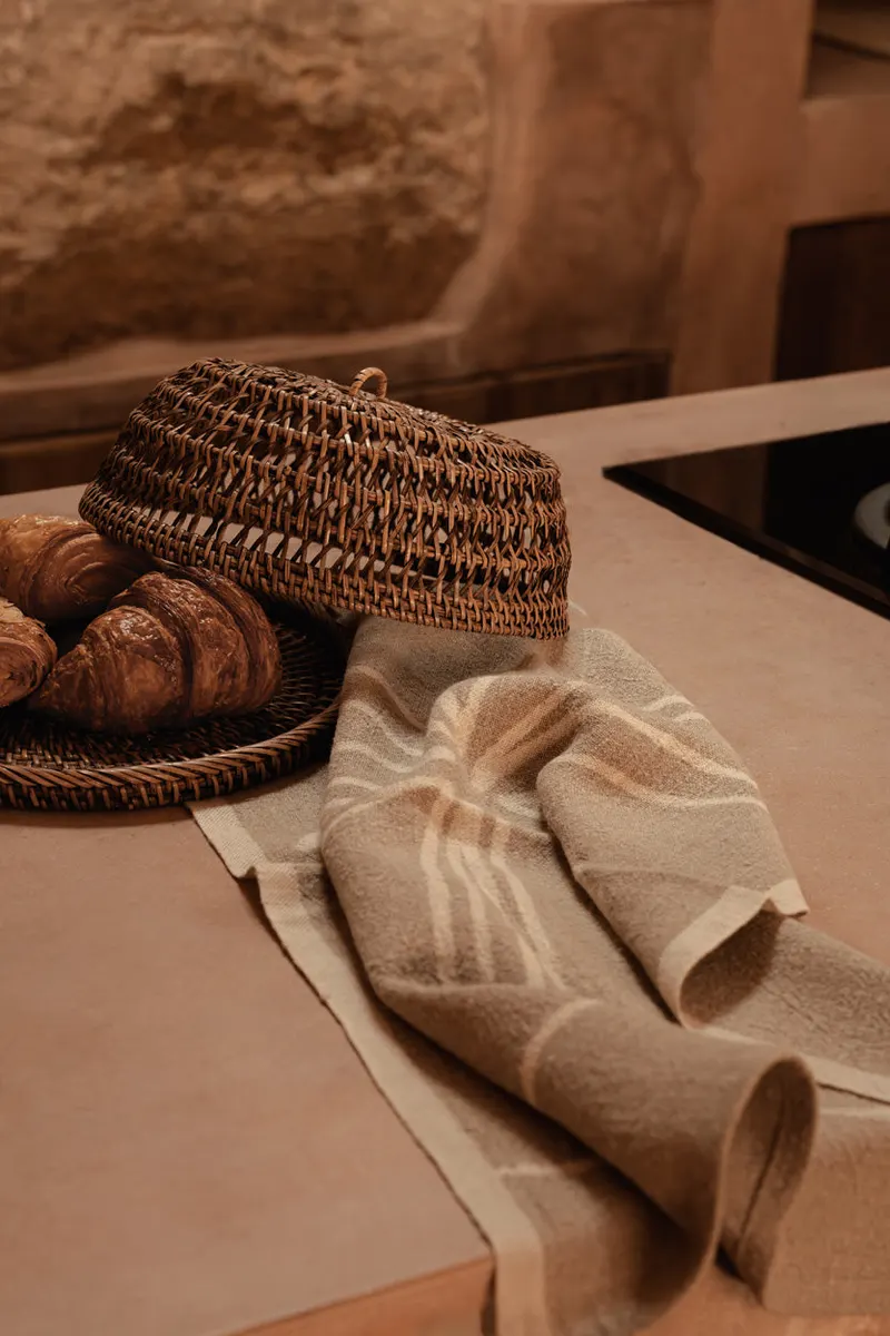 The Rattan Food Cover Tischhaube aus Rattan von Bazar Bizar, Größe L, Natur / Braun, Ansicht 2