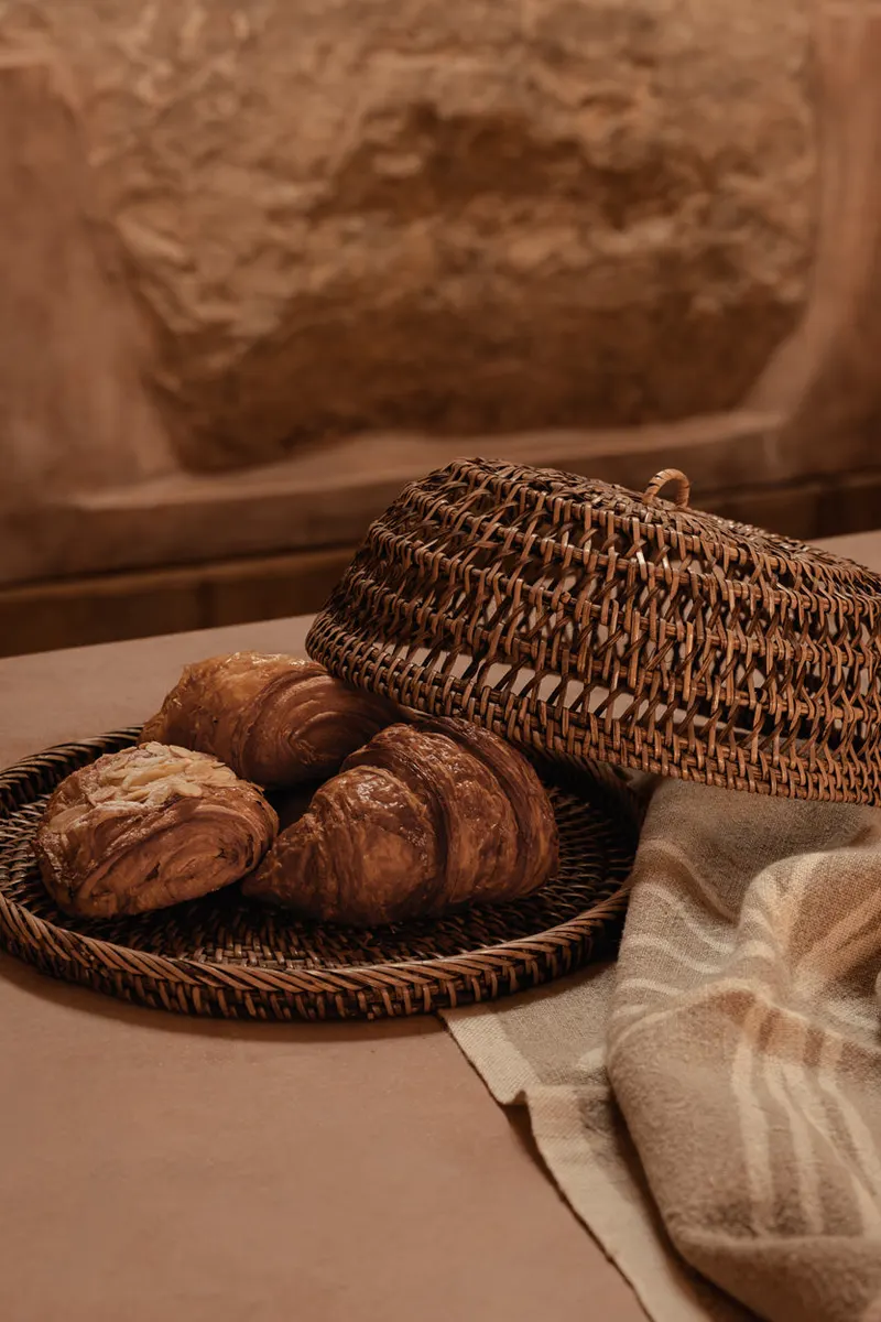The Rattan Food Cover Tischhaube aus Rattan von Bazar Bizar, Größe L, Natur / Braun, Ansicht 3