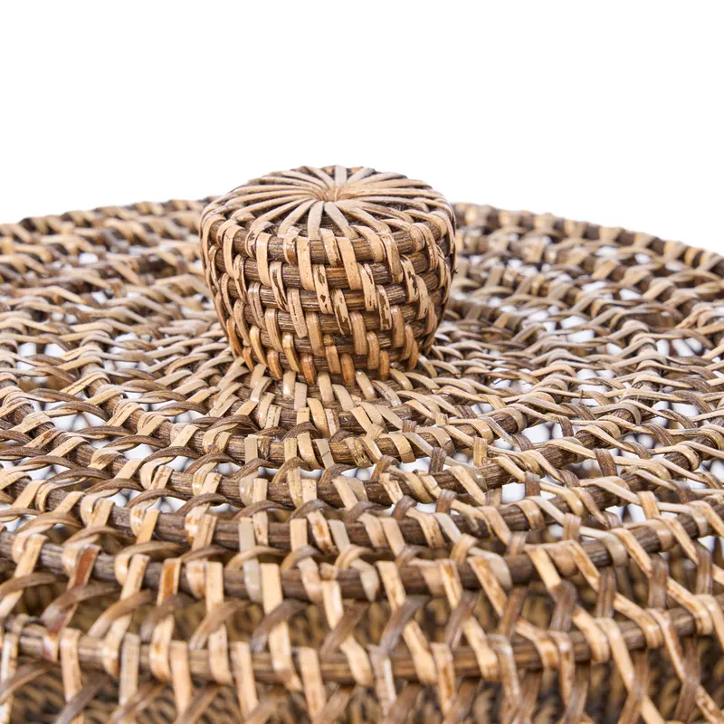 The Rattan Food Cover Tischhaube aus Rattan von Bazar Bizar, Größe L, Natur / Braun, Ansicht 6