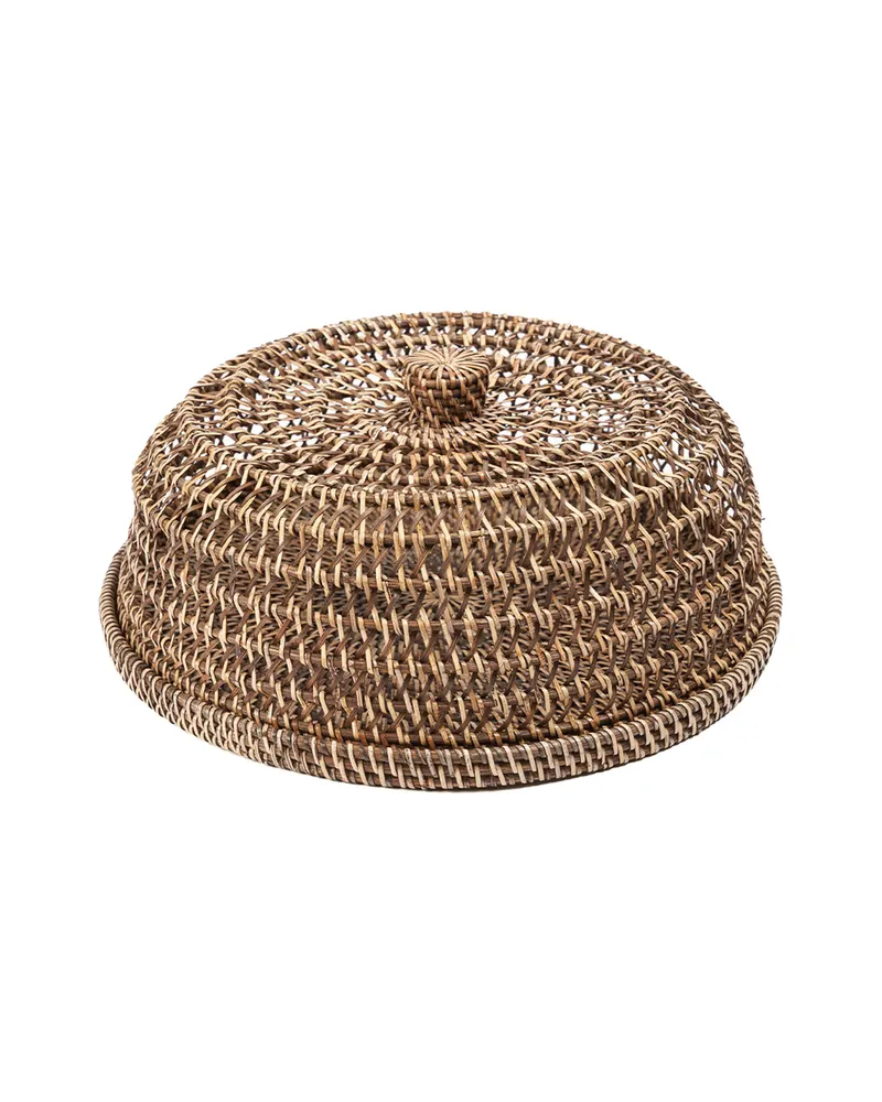 The Rattan Food Cover Tischhaube aus Rattan von Bazar Bizar, Größe M, Natur, Ansicht 1